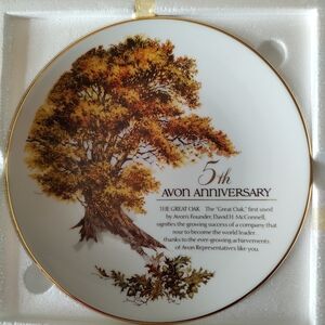 5th Anniversary Avon Plate